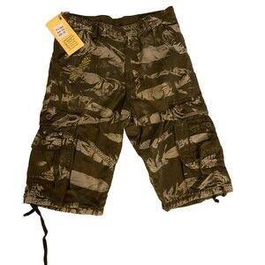 TZGD  Cargo Shorts Relaxed Fit Stretch 32 Military Style Camouflage Outdoors